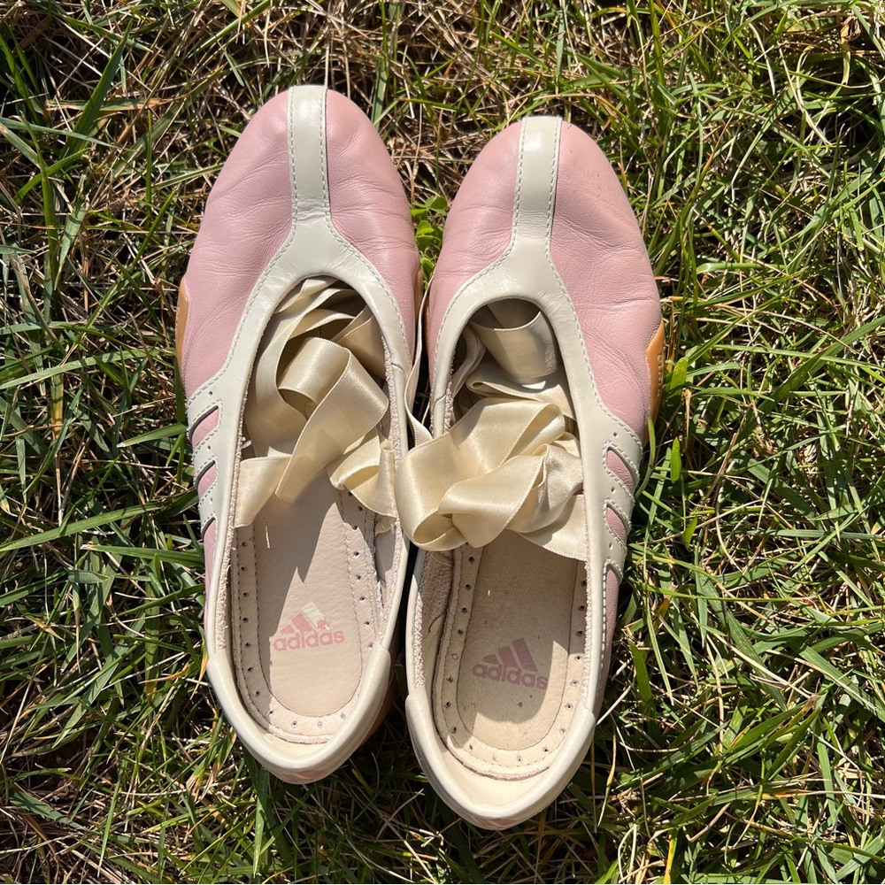 Adidas Pink and Cream Ballet Flats